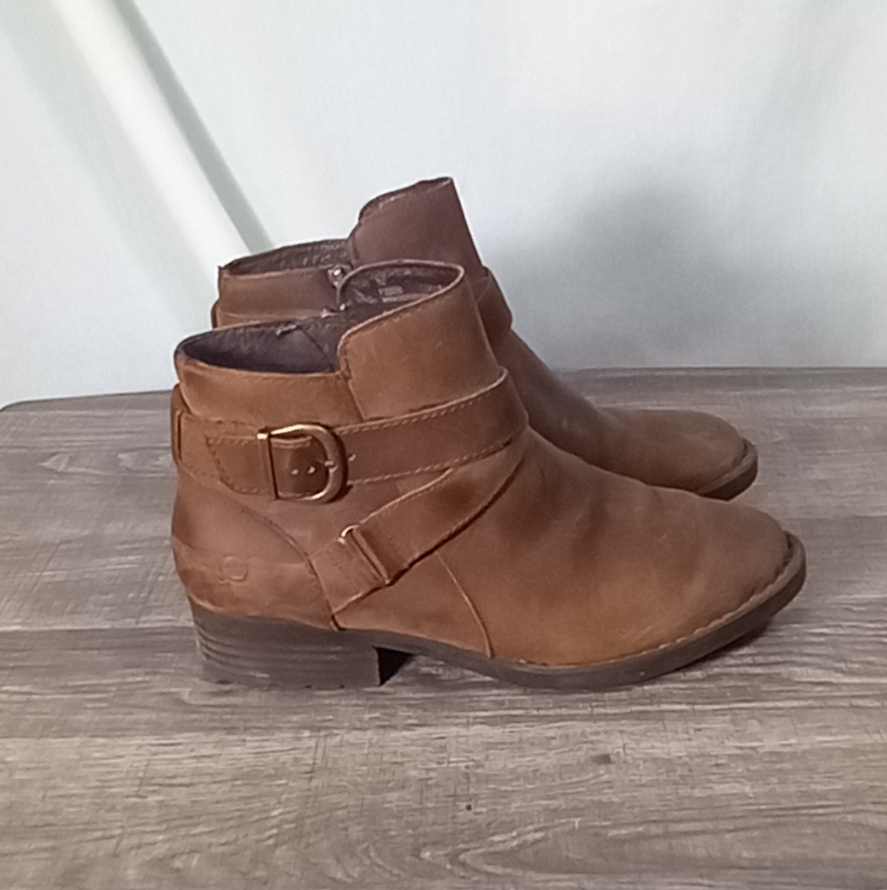 Born Trinculo Brown Ankle Boots Size 7M
